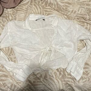 Zara Half Tie Top